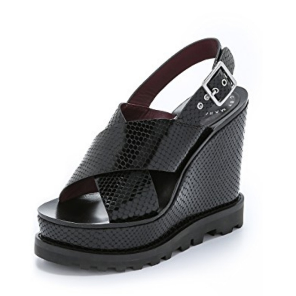 Marc by Marc Jacobs Irving snakeskin wedges